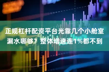 正规杠杆配资平台光靠几个小舱室漏水哪够？整体增速连1%都不到