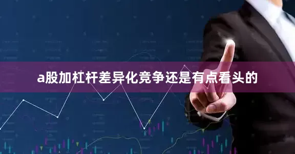 a股加杠杆差异化竞争还是有点看头的